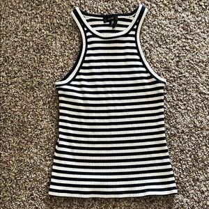 Theory Racer Back Striped Tank